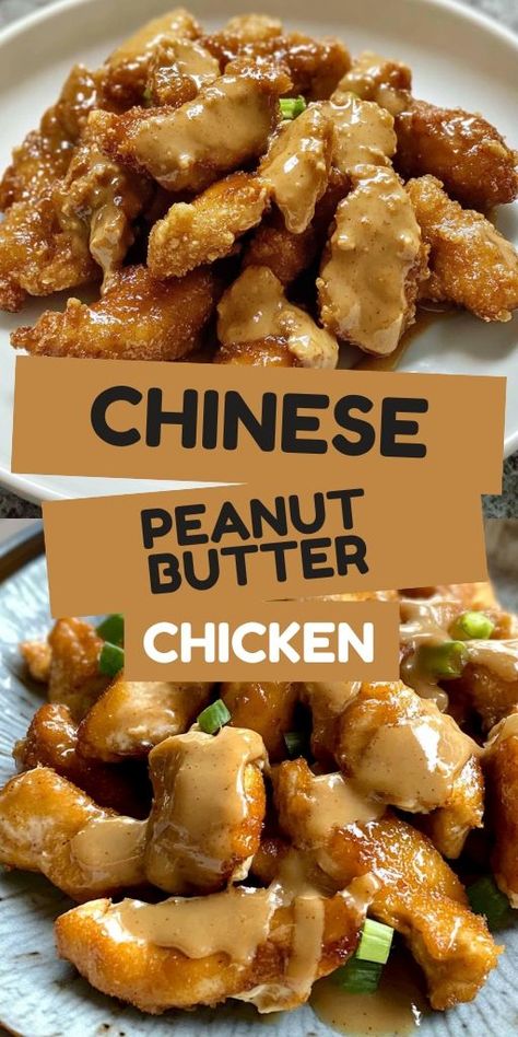 🥢🍗 Looking for a unique twist on classic chicken dishes? This Chinese Peanut Butter Chicken combines sweet, savory, and nutty flavors for a delicious dinner idea! Perfect for family meals or weeknight dinners, this easy recipe is a hit for peanut butter lovers. Pair it with steamed rice or noodles for a complete meal. Don’t miss out on this flavor-packed dish! #ChineseRecipes #PeanutButterChicken #QuickDinnerIdeas 🍴✨ Chinese Buffet Peanut Butter Chicken, Chinese Peanut Chicken, Spicy Peanut Butter Chicken, Peanut Butter Chicken Recipe Easy, Chinese Peanut Butter Chicken, Chinese Chicken Breast Recipes, Peanut Butter Chicken Chinese, Peanut Butter Noodles Easy, Asian Recipes With Chicken