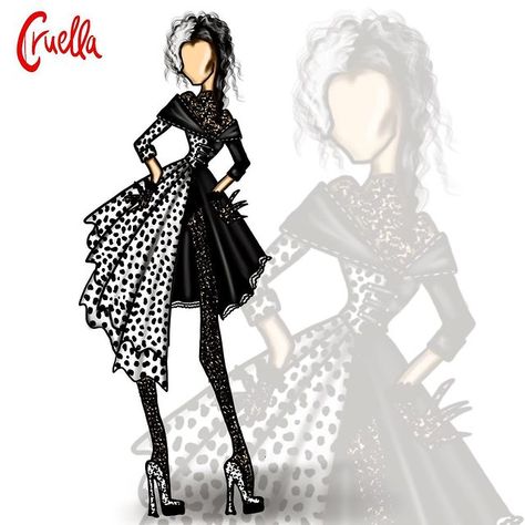 George P Martin no Instagram: “Cruella 2021 🖤🤍🖤🤍” Cruella Aesthetic, Cruella 2021, Disney Cruella, Cruella Costume, Monster High Pictures, Evil Geniuses, Fashion Design Sketchbook, Digital Painting Tutorials, Halloween 2020