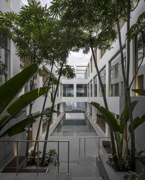 Alila Bangsar, Small Sitting Rooms, Building Apartment, Neri And Hu, Indoor Courtyard, Travel Malaysia, Hotel Kuala Lumpur, Neri Hu, Small Building