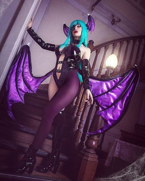 #darkstalkerscosplay hashtag on Instagram • Photos and Videos Cloud Cosplay, Morrigan Cosplay, Dark Stalkers, Morrigan Aensland, Pretty Legs, Comic Artist, Her Hair, Looks Great, Wonder Woman