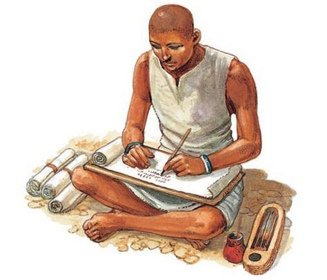 A scribe Egyptian Scribe Ancient Egypt, Ancient Macedonia, Ancient Egypt Pyramids, Life In Ancient Egypt, Egypt Concept Art, The Bible Movie, Pyramids Egypt, Ancient Egypt Art, Ancient Paintings