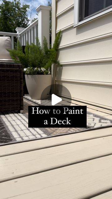 Painted Deck Floors, Deck Transformation, Deck Paint Colors, Make Your Own Paint, Grey Deck, Patio Floor, Push Broom, Wood Cleaner, Floor Paint