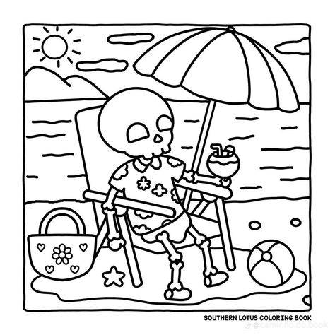 Southern Lotus Coloring Book, Spooky Cute Coloring Pages, Halloween Desenhos, Coloring Bookmarks Free, Dibujos Halloween, Diy Coloring Books, Mom Coloring Pages, Coco Wyo, Halloween Color