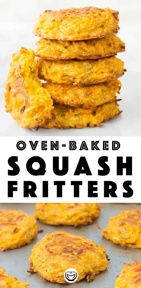 Butternut Four, Butternut Squash Fritters, Squash Fritters, Healthy Butternut Squash, Baked Butternut Squash, Vegetable Casserole, Butternut Squash Recipes, Garden Food, Amazing Appetizers