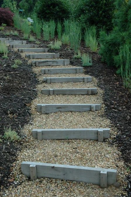 Gardenology | Landscape Design & Installation | Asheville, NC Steep Backyard, Steep Gardens, Country Garden Design, Landscape Stairs, Landscaping On A Hill, Sloped Backyard, Landscaping Retaining Walls, Backyard Buildings, Garden Stairs