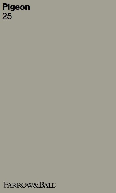 Farrow & Ball Pigeon 25 paint color swatch. #farrowandballpigeon Farrow Ball Pigeon, Farrow And Ball Pigeon, Paint Color Swatches, Reclaimed Wood Ceiling, Farrow And Ball Paint, Living Room Update, Farrow And Ball, Country Interior, Toddler Rooms