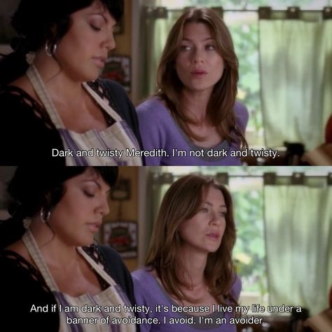 Emo Barbie, Greys Quotes, Anatomy Aesthetic, Meredith And Derek, Grey Quotes, Greys Anatomy Characters, Dark And Twisty, Grays Anatomy, Ellen Pompeo