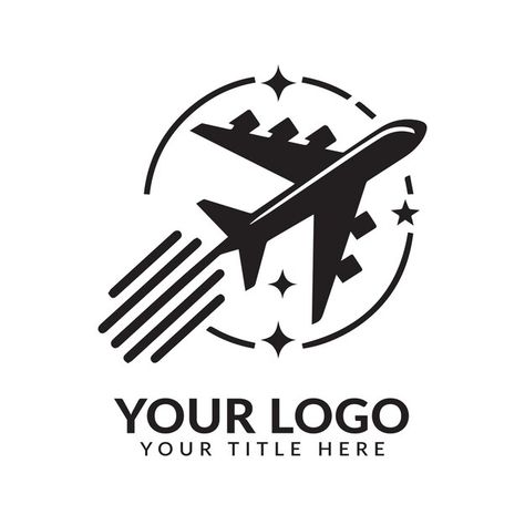 Flight Logo Design, Airplane Logo Design, Airplane Logo, Flight Logo, Logo Design Ideas, Free Business Card Mockup, Business Card Maker, Flyer Maker, Poster Maker