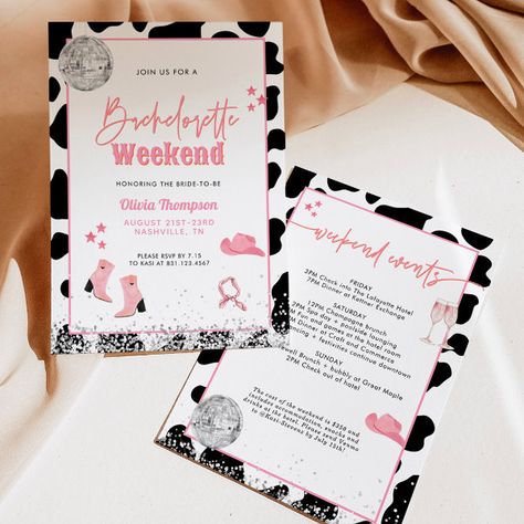 Disco Cowgirl Bachelorette Party | Space Cowgirl I Invitation Disco Cowgirl Bachelorette Party, Disco Cowgirl Bachelorette, Cowgirl Bachelorette Party, Lafayette Hotel, Cowgirl Bachelorette Parties, Brunch Bubbly, Champagne Brunch, Cowgirl Bachelorette, Disco Cowgirl