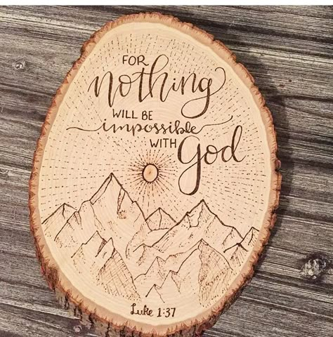 Wood Burn Bible Verse, Country Wood Burning Ideas, Wood Burned Gifts, Wood Burn Designs, Wood Slice Art, Pyrography Art, Woodburning Projects, Wood Burning Crafts, Wood Tree