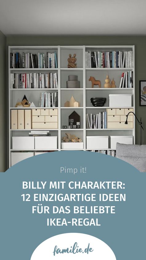 Ihr habt noch ein schnödes IKEA Billy-Regal rumstehen? Hier kommen 12 kreative und simple DIY-Ideen für Billy, die eure Gäste staunen lassen. Billy Regal Hack, Sideboard Diy, Ikea Billy, Simple Diy, Sideboard