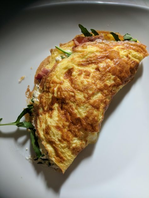 Bacon Omelette, Egg Bakes, Egg And Bacon, Egg Cheese, Egg Breakfast, Baked Eggs, Omelet, Food Images, The Hub