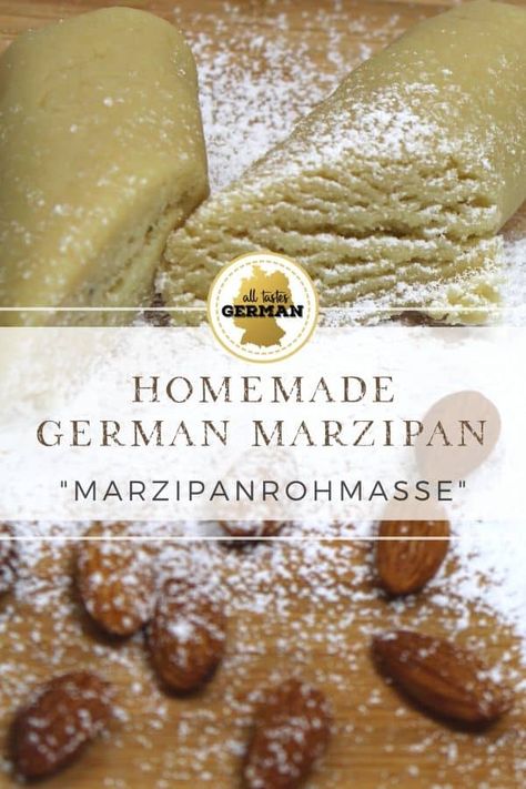 German Marzipan, Homemade Marzipan Recipe, How To Make Marzipan, Marzipan Recipe, German Food Authentic, German Cookies, German Bread, Austrian Recipes, How To Pronounce