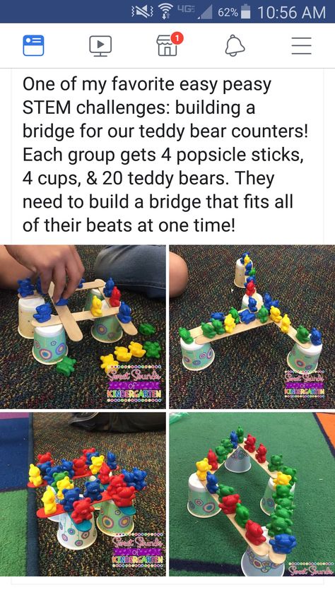 Preschool Stem Center Ideas, Early Years Stem Activities, Stem Early Years, Maths Problem Solving Eyfs, Build A Bridge Stem Challenge, Maker Space Kindergarten, Eyfs Stem Activities, Preschool Time Fillers, Stem Literacy Activities Elementary