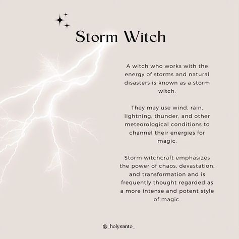 Evercrumbly And Witch, Storm Witch Spells, Types Of Magick Witchcraft, Storm Witchcraft, Scandinavian Witchcraft, Storm Magick, Witch Correspondence, Storm Witch Aesthetic, Swamp Witchcraft