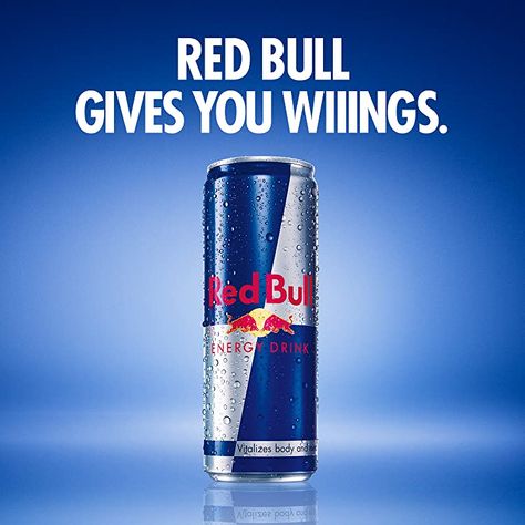 Bull Photo, Red Bull Energy Drink, Water Bottle Label Design, Red Bul, Interesting Facts About Yourself, Bottle Label Design, Present Ideas, Energy Drink, Print Ads