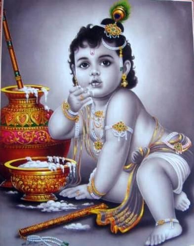 Krishna Eating Butter, Krishna Avatar, Little Krishna, Lord Krishna Hd Wallpaper, Baby Krishna, Ganesh Images, Lord Krishna Wallpapers, Krishna Janmashtami, Krishna Radha Painting