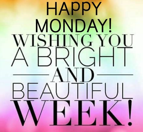 Happy Monday!  Wishing you a bright and beautiful week! #happymonday #monday #happy #fit50 #bright #beautiful #plantstronghealthandfitnesswithmelanie New Week Quotes, Happy Motivational Quotes, Happy Monday Morning, Happy Monday Quotes, Monday Morning Quotes, Monday Motivation Quotes, Monday Humor, 9gag Funny, Weekday Quotes