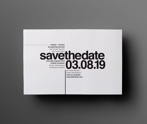 Helvetica Monochrome Save the Date by The Letterist Sabe The Date, Debut Invitation, Invitation Layout, Graphic Layout, Save The Date Designs, Design Layouts, 카드 디자인, Beach Wedding Invitations, Invitation Inspiration