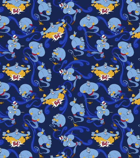 Image discovered by Naty. Find images and videos about wallpaper, disney and background on We Heart It - the app to get lost in what you love. Disney Aladdin Genie, Aladdin Genie, Genie Aladdin, Disney Fabric, Outdoors Tattoo, Coordinating Patterns, Disney Aladdin, Wedding Tattoos, Disney Theme Parks