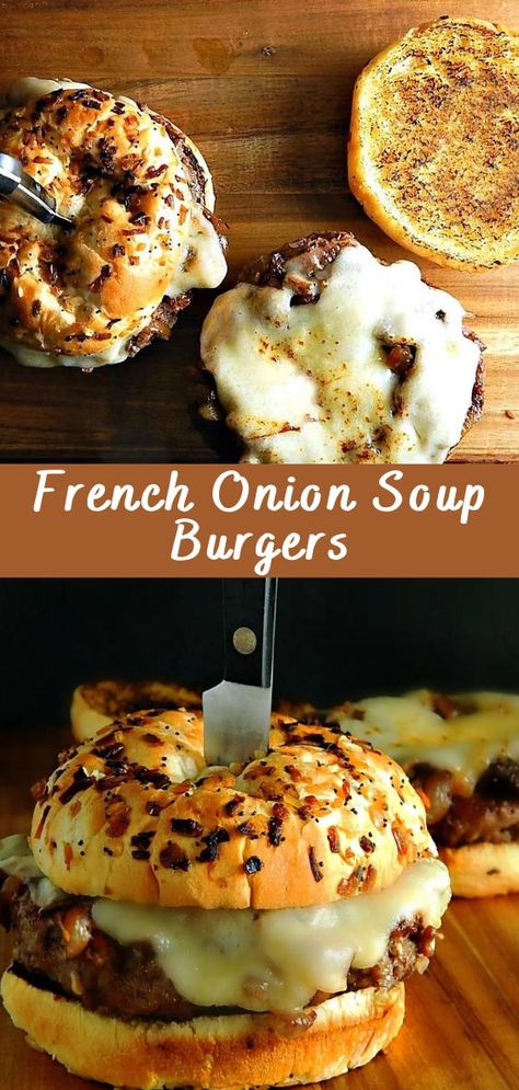 French Onion Soup Burgers: A Savory Twist on a Classic Introduction French Onion Soup Burgers – a delightful fusion of two beloved comfort foods. In this article, we’ll explore the origins of this delectable dish, how to make it at home, and why it’s become a favorite among food enthusiasts. Get ready to tantalize your […] The post French Onion Soup Burgers appeared first on <a r... French Onion Soup Burgers, French Onion Soup Burger Recipe, French Onion Soup Burger, Onion Soup Burgers, French Onion Burgers, French Onion Soup Cheese, Burger Soup, Bucatini Recipes, Supper Meals