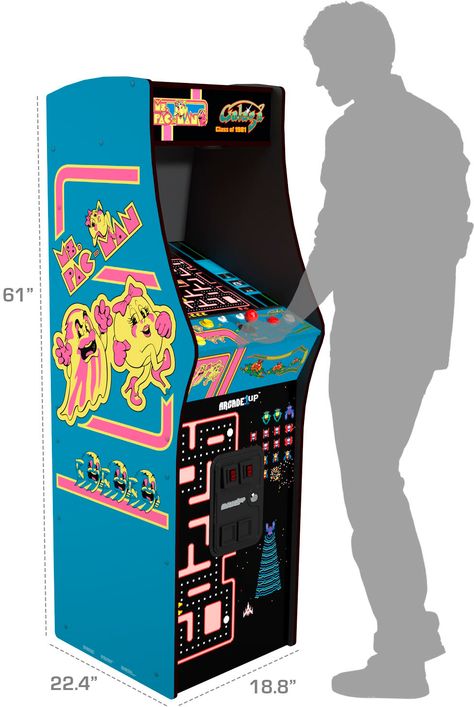 Arcade1Up Class of 81' Deluxe Arcade Game MSP-A-303611 - Best Buy Ms Pacman, Pacman Arcade, Luke And Laura, Prinz Charles, Arcade Video Games, Game Room Family, Arcade Cabinet, Bandai Namco Entertainment, Jukeboxes