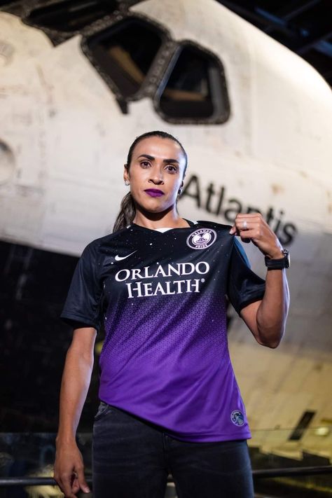 Marta - Orlando Pride new Ad Astra Kit 2021 Orlando Health, Orlando Pride, Ad Astra, Womens Football, Red Bull, Orlando, Vision Board, Avatar, Soccer