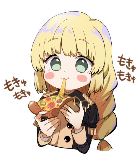 Ingrid eating pizza | Fire Emblem: Three Houses | Know Your Meme Pizza Drawing, Pizza Art, Chibi Sketch, Fire Emblem Three Houses, Eating Pizza, Fire Emblem Characters, Three Houses, Chibi Girl, Poses References