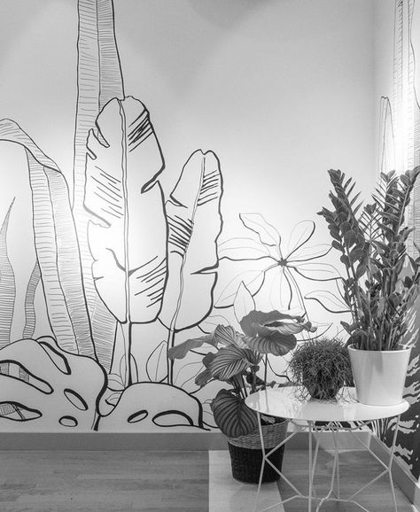 Wall Murals Diy, Creative Wall Painting, Garden Mural, Room Wall Painting, Wall Painting Decor, Wall Murals Painted, Wall Drawing, Wall Paint Designs, Mural Design