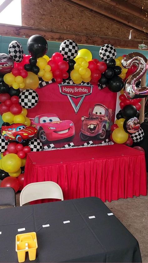 2022 Cars, Pixar Cars Birthday, Cars Birthday Party Decorations, Cars Birthday Party, Cars Birthday Cake, Disney Cars Party, Disney Cars Birthday, Cars Birthday Party Disney, Car Themed Parties