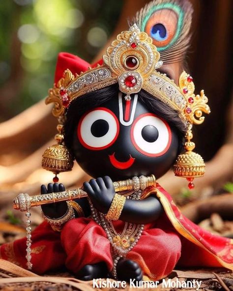 Cute Jagannath Images, Jagannath Cartoon, Jagannatha Beautiful Images, Vrindavan Photography Pictures, Jai Jagannath, Religious Photography, Profile Picture Images, Krishna Avatar, Lord Jagannath