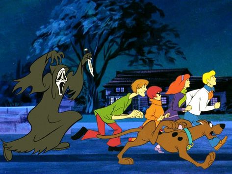 The Scooby Gang, Scooby Gang, Cartoon Characters, Scooby Doo, Running, Halloween