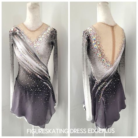 Elegant Ice Skating Dress, White Figure Skating Dress, Figure Skating Competition Dresses, Figure Skating Outfits, Ice Skating Outfit, Figure Dress, Figure Skating Dress, Figure Skating Costumes, Ice Skating Dresses