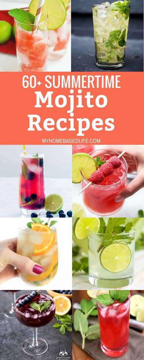 This summer, find time for yourself and whip out these mojito recipes. Invite a few friends over, enjoy their company and a nice homemade mojito cocktail. Summer Mojito Recipe, Blueberry Mojitos, Party Snacks For Adults, Summer Mojito, Crafty Cocktails, Mojito Recipes, Easy Mojito Recipe, Snacks For Adults, Pitcher Drinks