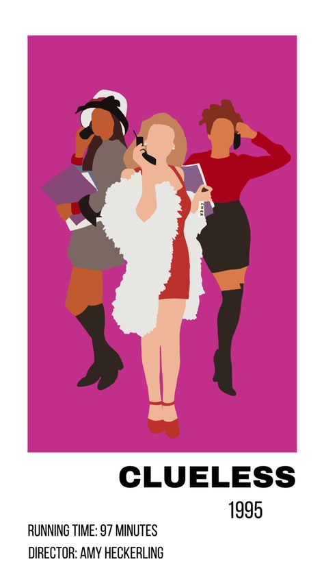 Clueless Cartoon, Clueless Painting, Clueless Illustration, Clueless Graphic Design, Fish Tank For Kids, Clueless Art, Clueless Minimalist Poster, Clueless Style, Clueless Movie