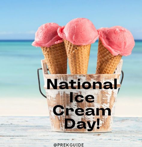 ways to celebrate ice cream day in Pre-K National Ice Cream Day, Ice Cream Day, National Days, Scream, Ice Cream, Cream, Quick Saves, Art