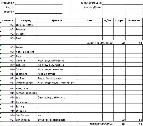 Printable Film Budget Template - free film budget template - Film Budget Template is used to manage the expenses and the costs that are needed for filming production. It includes the preproduction, postproduction, and more. Check more at https://mytemplates-online.com/film-budget-template Preproduction Film, Budget Template Free, Filmmaking Cinematography, Free Films, Budget Template, Classy Casual Outfits, Film Production, Classy Casual, Business Template