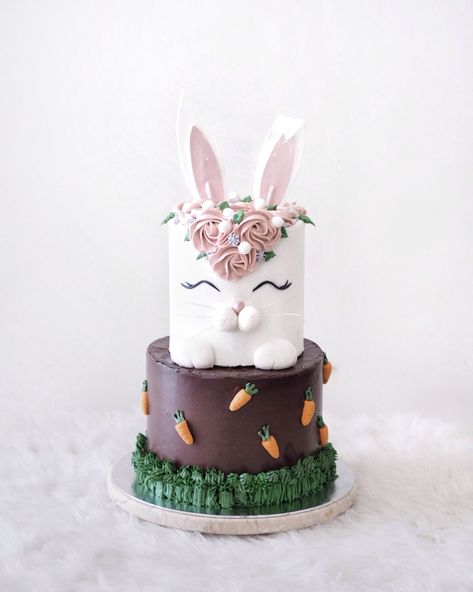 Bd Cake, Bunny Birthday Party, Rabbit Birthday, Rabbit Cake, Bunny Birthday, Easter Cake, Bunny Cake, Kids Cakes, Easter Cakes