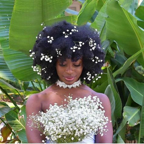 Afro Wedding Hairstyles, Natural Hair Wedding, Black Wedding Hairstyles, Natural Wedding Hairstyles, Natural Hair Accessories, Hair Pick, Bridal Hair Inspiration, Wedding Hairstyles Bride, Black Bridal