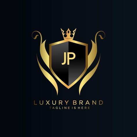 JP Letter Initial with Royal Template.elegant with crown logo vector, Creative Lettering Logo Vector Illustration. Jp Logo, Luxury Brand Logo, Edit Pic, Crown Logo, Creative Lettering, Lettering Logo, Letter Logo, Vector Logo, Luxury Brand