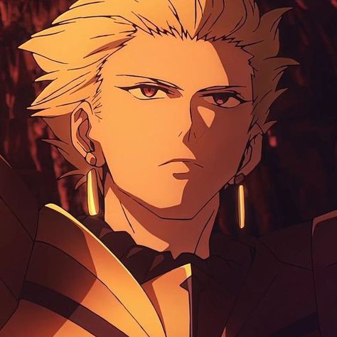 Fate Strange Fake Gilgamesh, King Gilgamesh, Gilgamesh And Enkidu, Type Moon Anime, Character Bank, Gilgamesh Fate, Fate Anime Series, Fate Zero, Cool Anime Guys