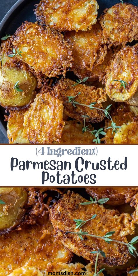 Parmesan And Garlic Potatoes, Air Fry Parmesan Potatoes, Face Down Potatoes, Potato Cheese Baked, Crispy Parmesan Sheet Pan Potatoes, Ranch Parmesan Potatoes, Garlic Parm Mini Potatoes, Cookie Sheet Potatoes, Oven Crispy Parmesan Potatoes