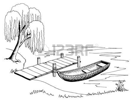 Pier Drawing, Black And White Png, Boat Pictures, White Png, Cat Tattoos, Chicken And Shrimp Recipes, Water Drawing, Chicken And Shrimp Pasta, Black And White Landscape