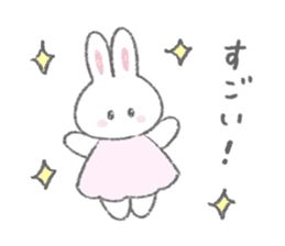 The fluffy bunny sticker 6 – LINE stickers | LINE STORE Bunny Drawing, Fluffy Bunny, Cute Rabbit, Mini Drawings, Line Sticker, Cute Memes, Cute Little Drawings, Line Store, Cute Doodles