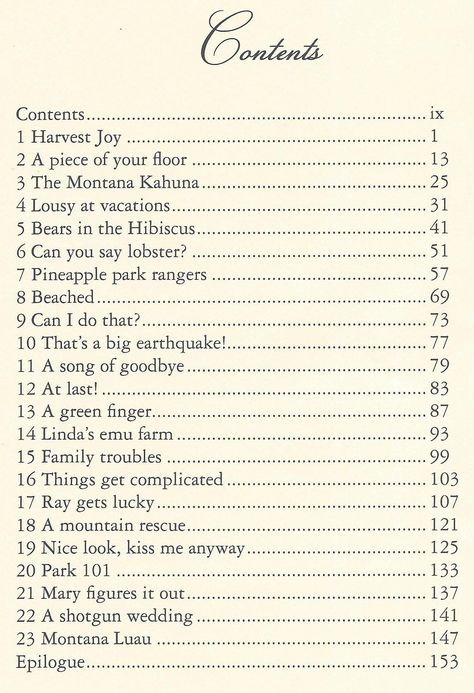 The Contents page (chapter titles). A starting-over romance/humor novel. Paperback & Kindle. Chapter Titles For Books, Chapter Title Ideas Romance, Fantasy Romance Book Title Ideas, Book Title Ideas Dark, Romance Book Title Ideas, Book Chapter Title Design Ideas, Funny Book Chapter Titles, Romance Novel Title Ideas, Novel Title Ideas