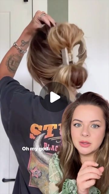 Claw Clip Hair Tutorial, Flower Clawclip Hairstyle Long Hair, Short Hair In Clip Hairstyles, Flower Claw Clip Hairstyles Short Hair, Claw Clip Styles For Short Hair, Claw Clip For Medium Length Hair, Mini Claw Clips Hairstyles, Up Do With Claw Clip, Claw Clip Hair Styles For Medium Hair