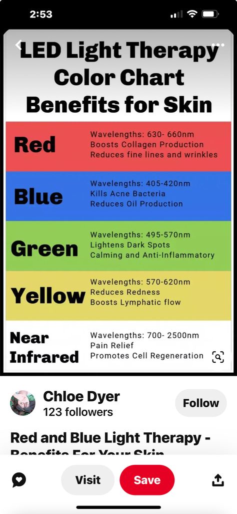 Inferred Light Therapy, Led Light Therapy Color Chart, Green Light Therapy Benefits, Blue Light Therapy Benefits, Led Light Therapy Benefits, Green Light Therapy, Light Therapy Benefits, Skincare Time, Led Light Therapy Skin