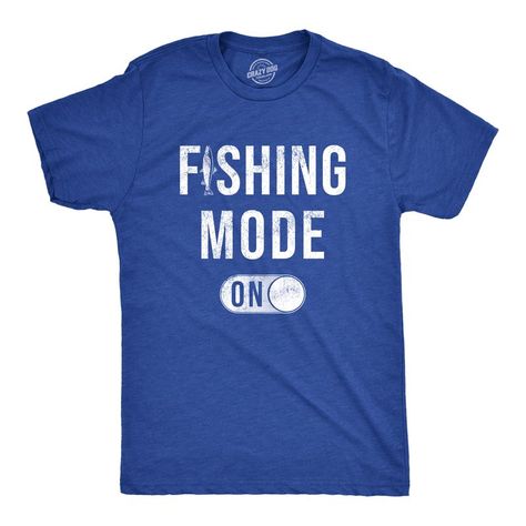 Fishing Mode Enabled Fishing Graphic, Angel T Shirt, Funny Adult Shirts, Funny Fishing Shirts, Sarcastic Shirts Funny, Funny Fishing, Fisherman Gifts, Funny Dad Shirts, Funny Shirts For Men