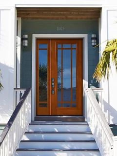 Door With One Sidelight, Front Doors With Glass, Exterior Doors With Sidelights, Exterior Door Frame, Entry Door With Sidelights, Traditional Front Doors, Fiberglass Exterior Doors, Best Front Doors, Ranch House Exterior