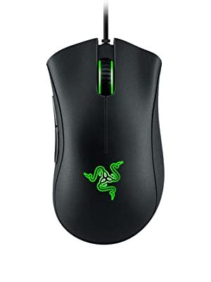 Razer DeathAdder Essential (2021) - Wired Gaming Mouse with 6,400 DPI Optical Sensor (True 6,400 DPI Optical Sensor, 5 Programmable Buttons, Ergonomic Form Factor, 10 Million-Click Life Cycle) Black Razer Logo, Razer Mouse, Razer Gaming, Cloud Server, Gaming Mice, Mouse Computer, Green Snake, Laptop Mouse, E Sports